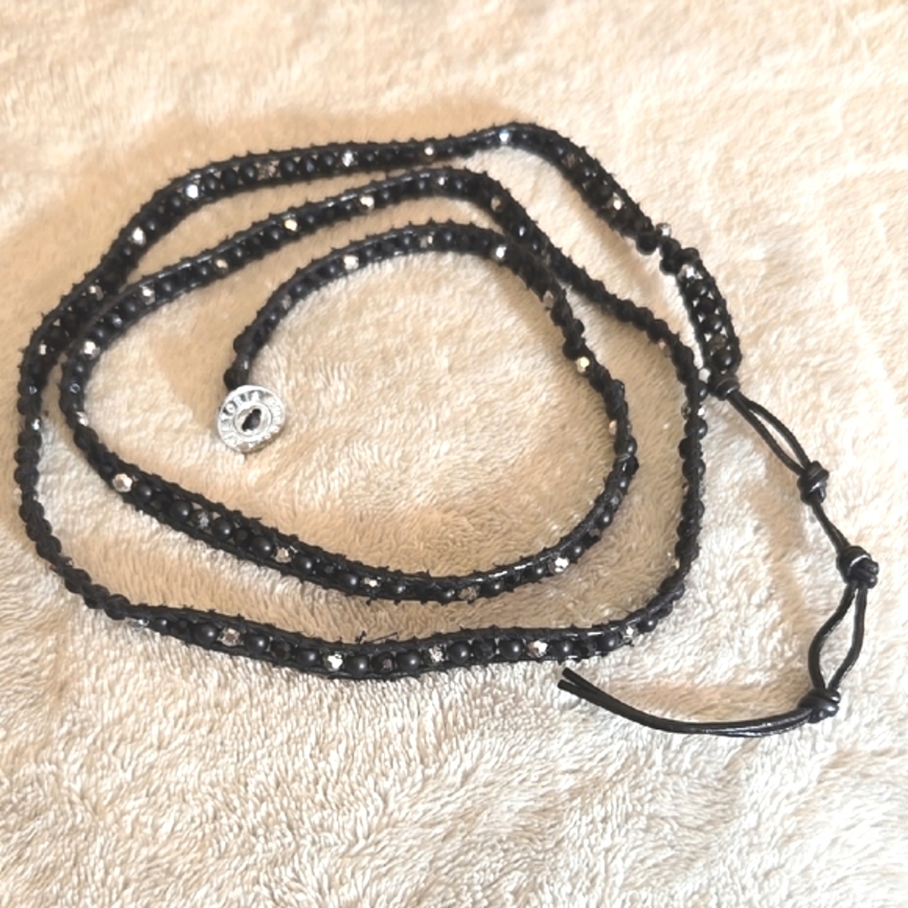 #181 Victoria Emerson Black Beaded Necklace